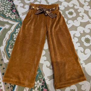 Pink Chicken velour pants 6Y